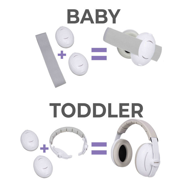 Dooky – Gehoorbeschermers Baby 2in1 | White