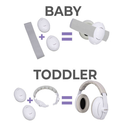 Dooky – Gehoorbeschermers Baby 2in1 | White