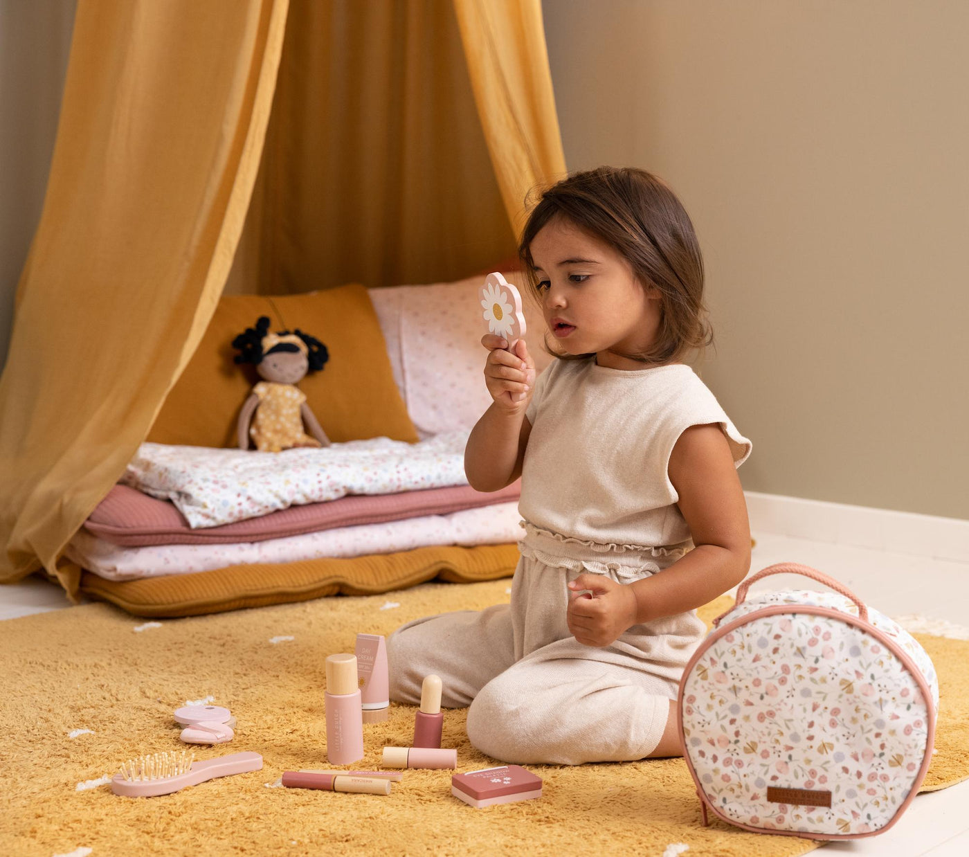 Little Dutch - Make-up Tas Beauty Case | Bloemenpatroon