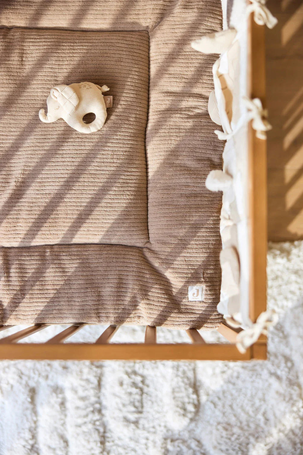 Jollein - Parklegger 75 x 95 cm Cloudy Rib | Milky Coffee