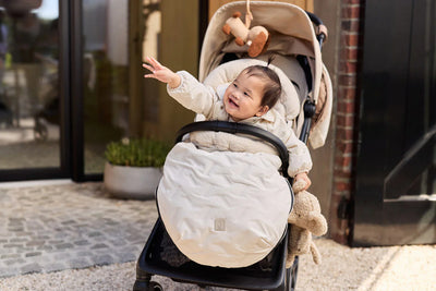 Jollein - Voetenzak Buggy / Kinderwagen Embossed | Sand