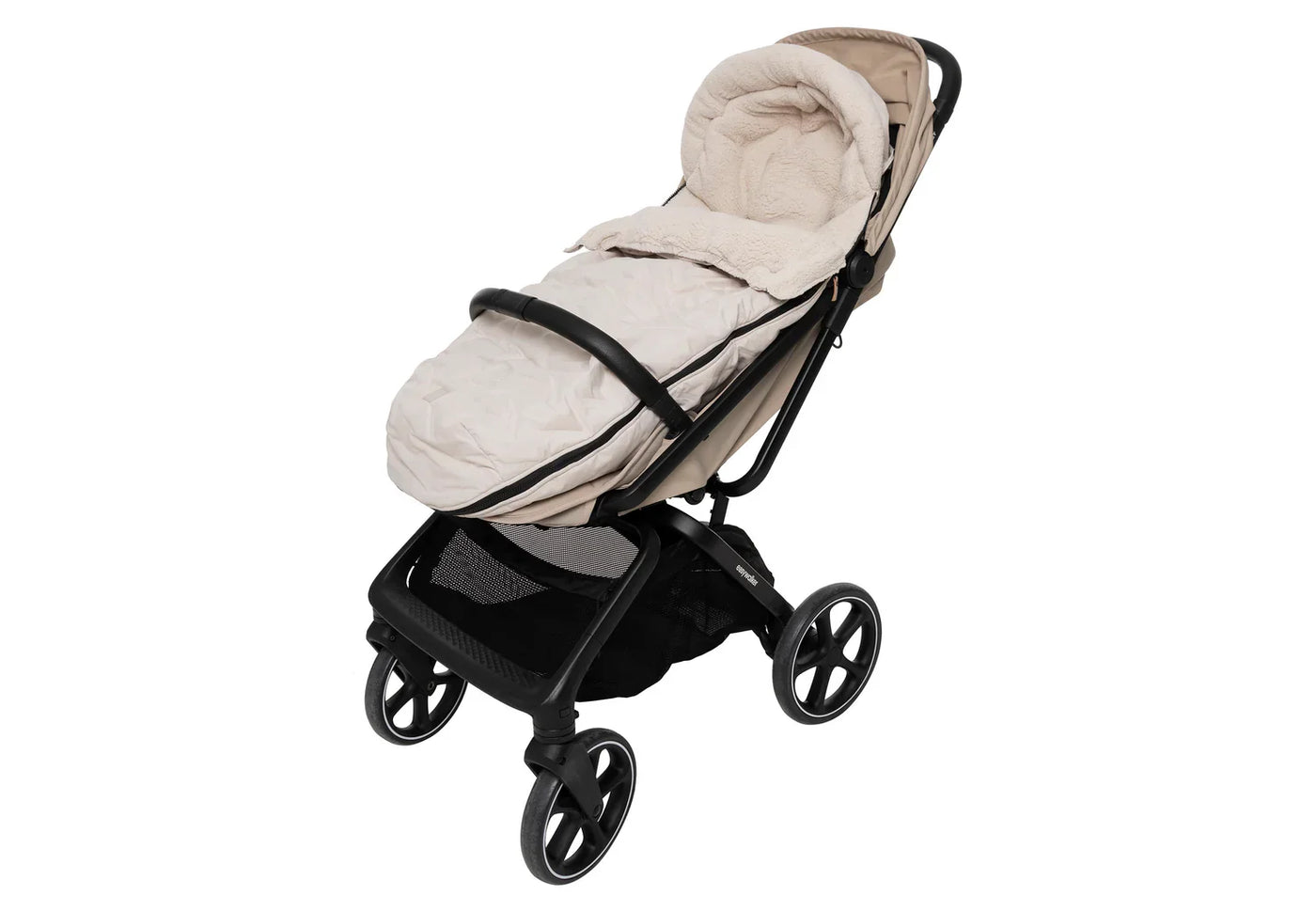 Jollein - Voetenzak Buggy / Kinderwagen Embossed | Sand