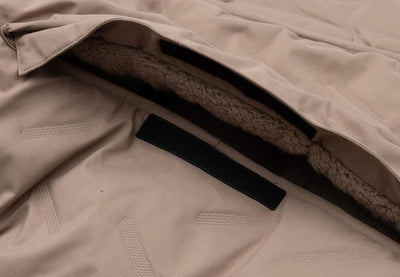 Jollein - Voetenzak Buggy / Kinderwagen Embossed | Milky Coffee