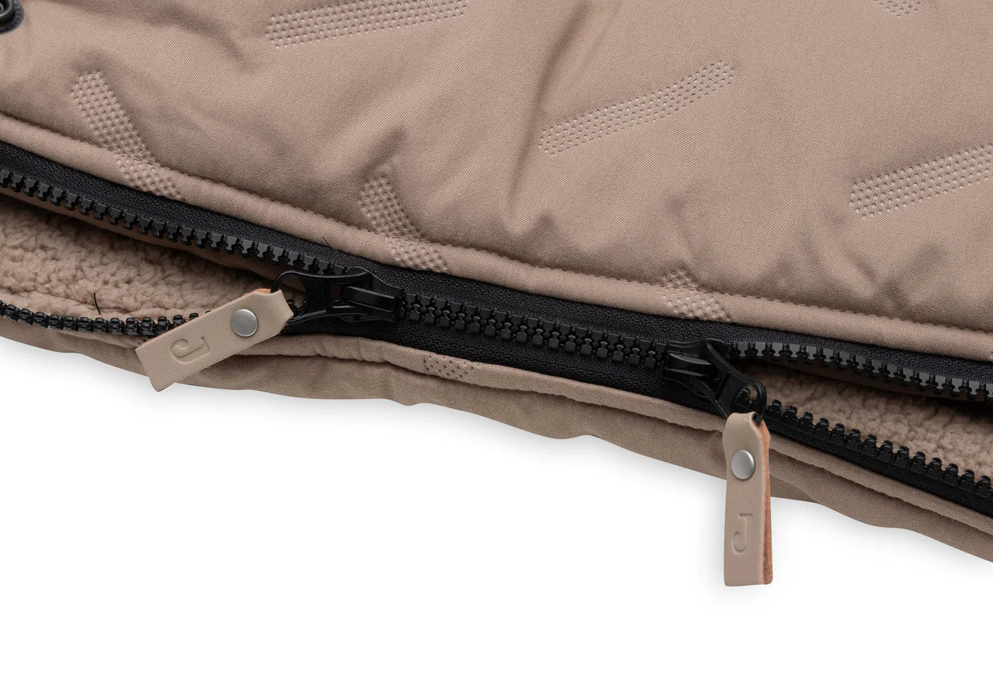 Jollein - Voetenzak Buggy / Kinderwagen Embossed | Milky Coffee