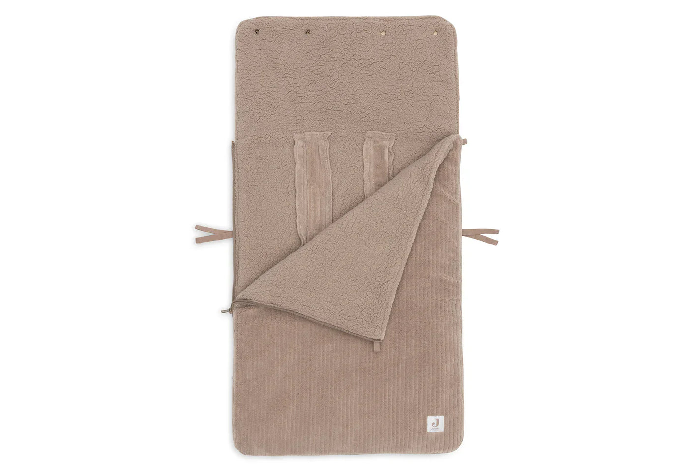 Jollein - Voetenzak Groep 0+ Cloudy Rib | Milky Coffee