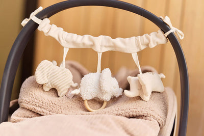 Jollein - Voetenzak Groep 0+ Cloudy Rib | Milky Coffee