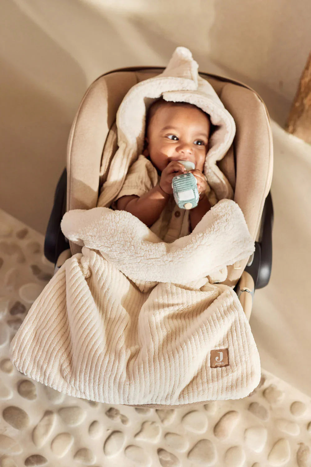 Jollein - Voetenzak Groep 0+ Cloudy Rib | Oatmeal