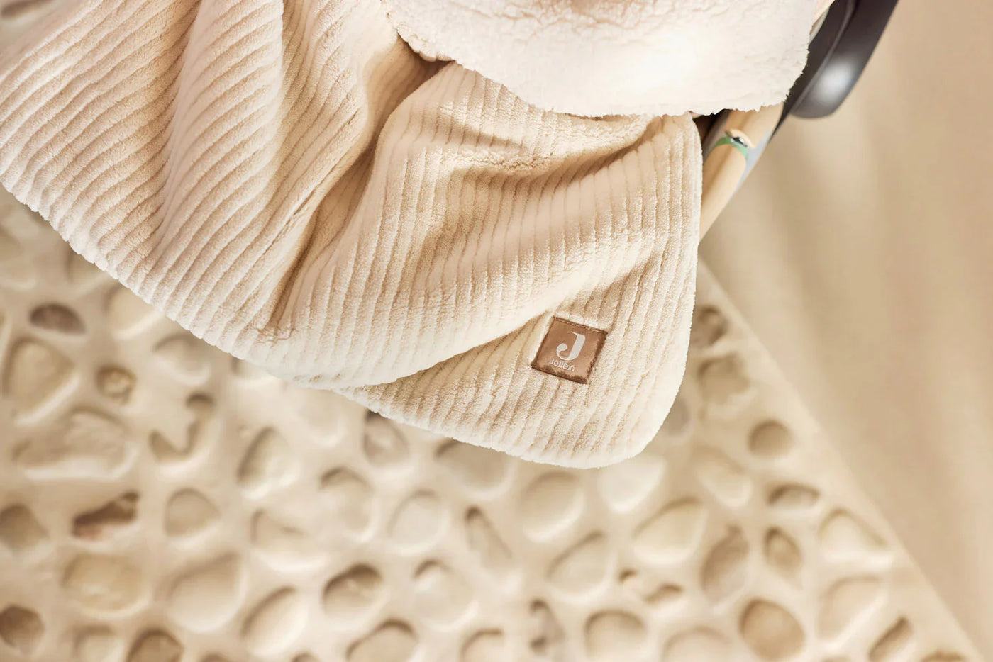 Jollein - Voetenzak Groep 0+ Cloudy Rib | Oatmeal