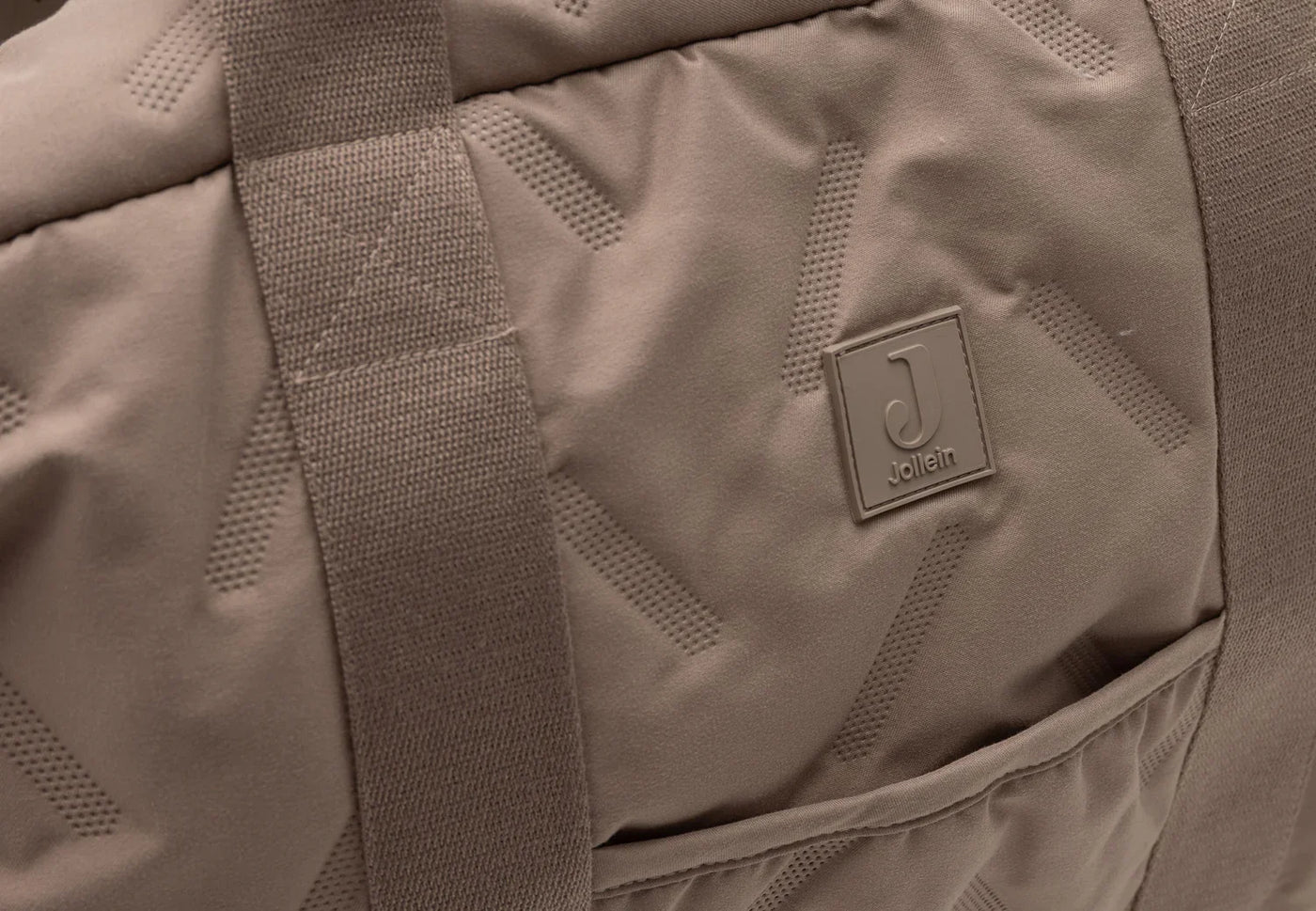 Jollein - Verzorgingstas Embossed Lily | Milky Coffee