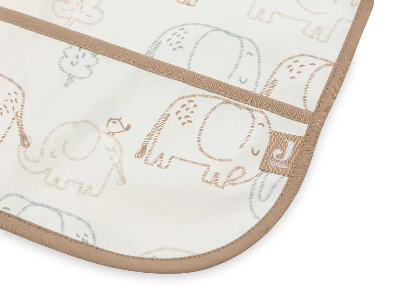 Jollein - Mouwslab Waterproof Elephant Tales | Sand