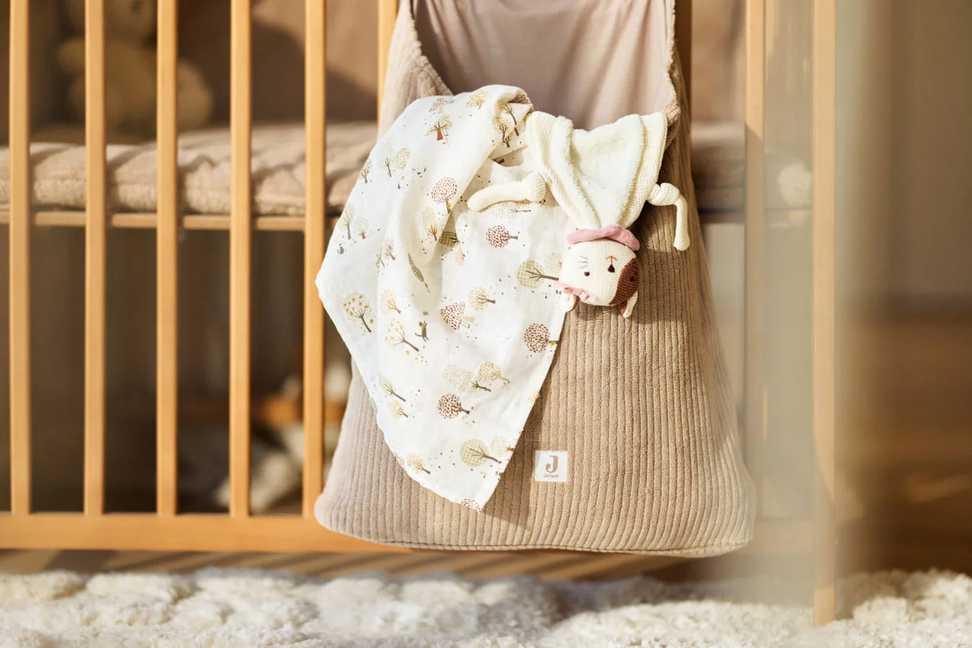 Jollein - Fopspeendoekje Cat Jill | Naturel