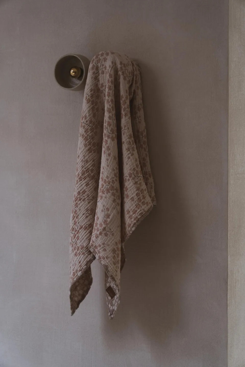 Quax - Tetradoek 90x110 cm Natural XL Blossom | Muslin Deken