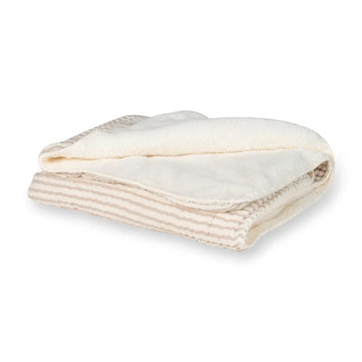 Quax - Deken Teddy 65x80 cm Newborn Natural Stripes | Babydeken