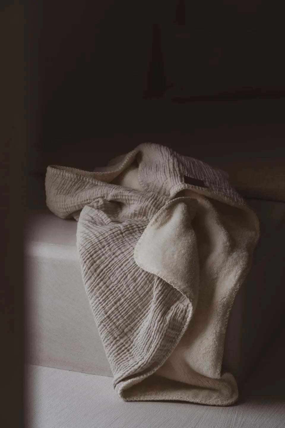 Quax - Deken Teddy 65x80 cm Newborn Natural Clay | Babydeken