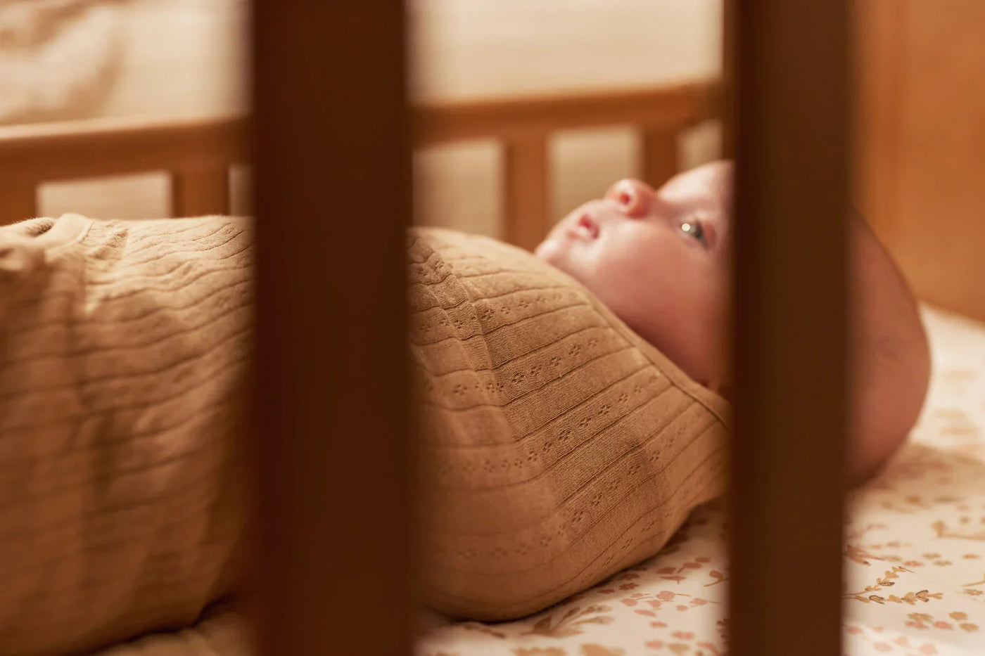 Jollein - Slaapzak Wrapper 0-3m Ajour | Biscuit