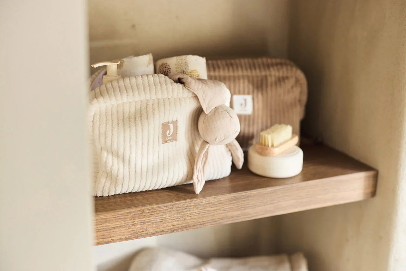 Jollein - Toilettas Cloudy Rib | Oatmeal