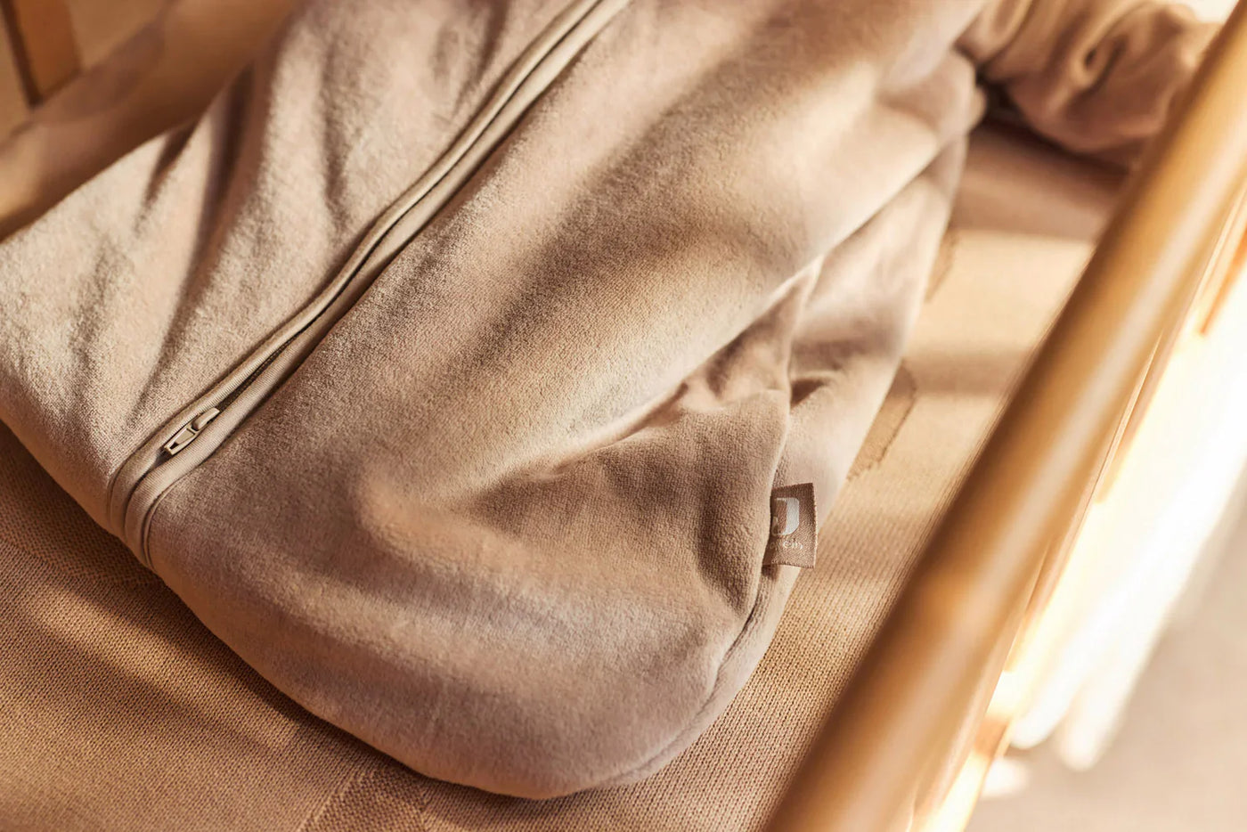 Jollein - Slaapzak 70cm Winter Velvet | Milky Coffee