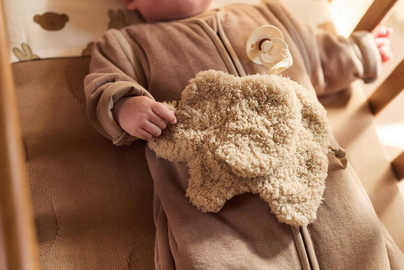 Jollein - Slaapzak 70cm Winter Velvet | Milky Coffee