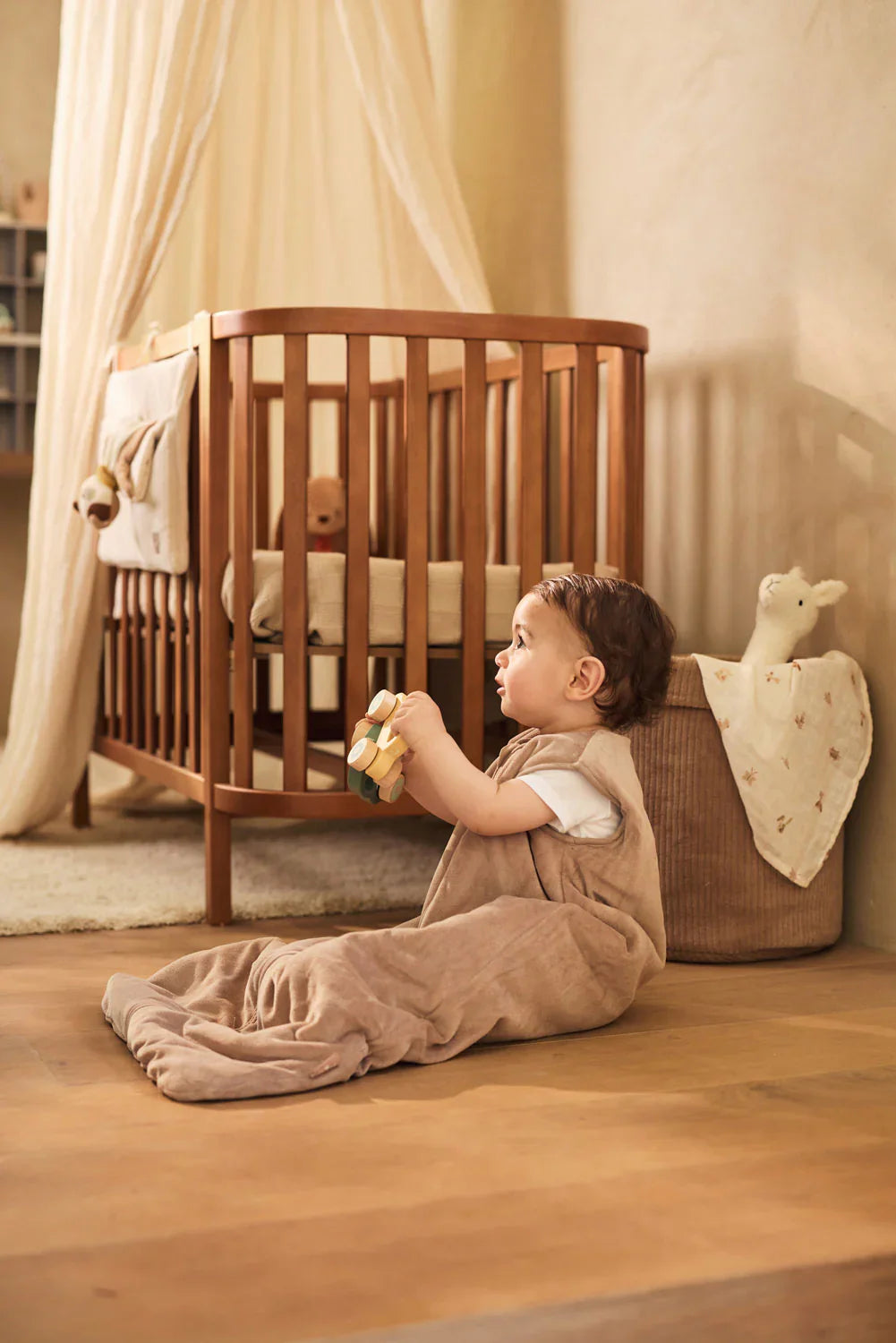 Jollein - Slaapzak 70cm Winter Velvet | Milky Coffee