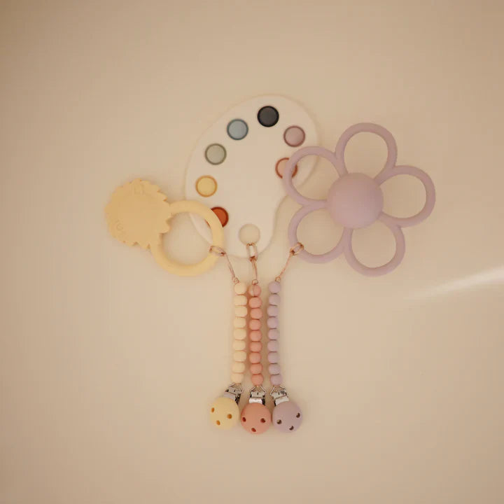 Mushie – Fopspeenketting Hera Soft | Lilac