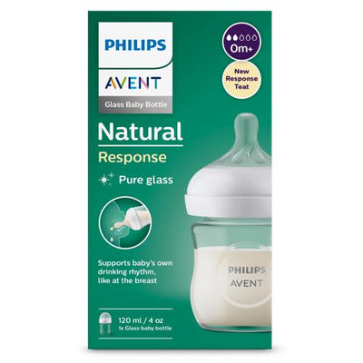 Avent Zuigfles Natural Response Glas 120ml | Duurzaam & Hygiënisch