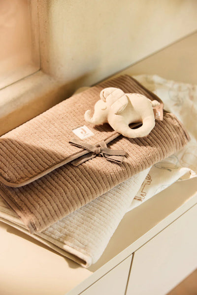 Jollein - Verzorgingsmatje Cloudy Rib | Milky Coffee