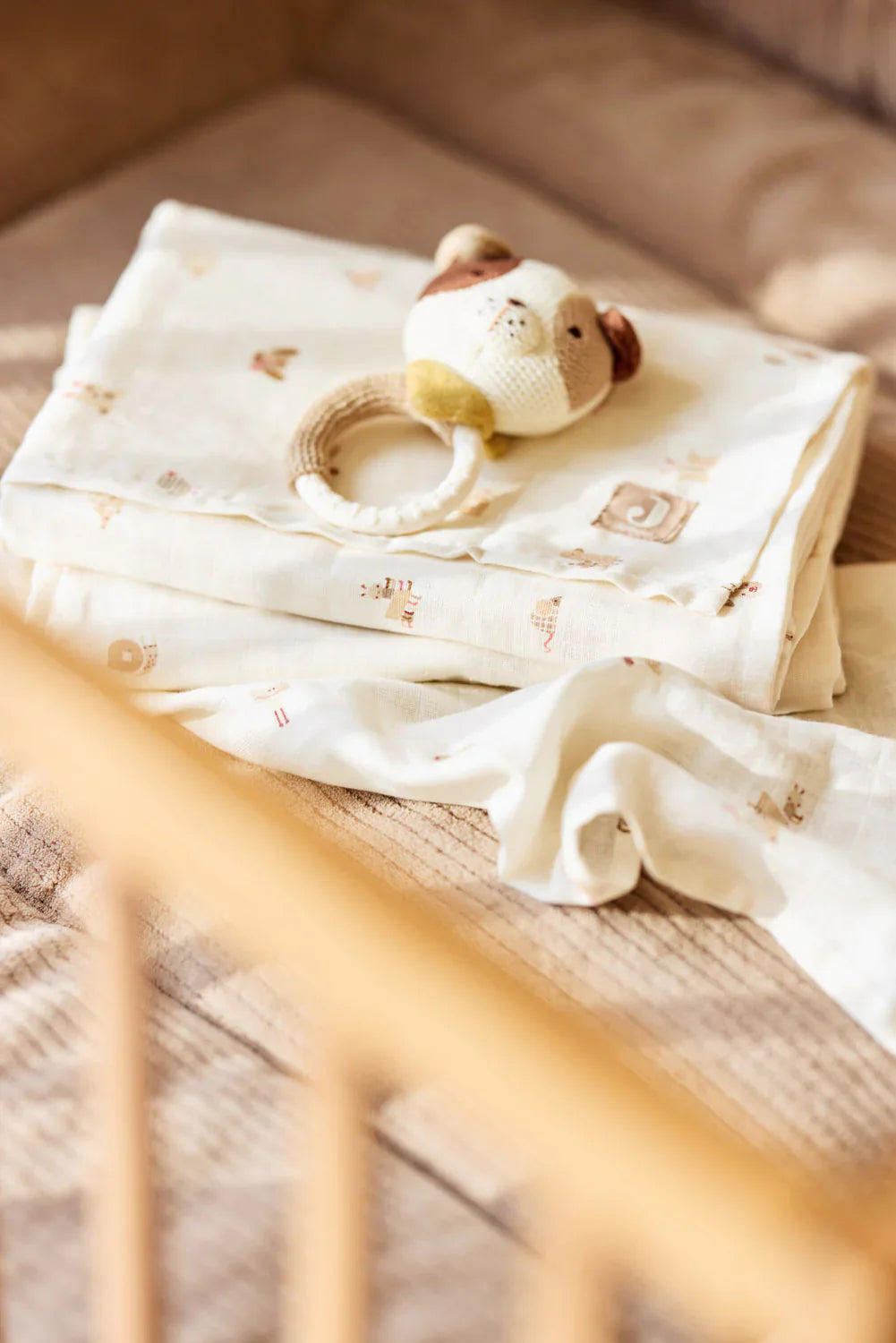 Jollein - Bijtring Dog Mick | Naturel