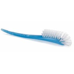 Avent - Flesborstel Blauw | Gebogen Design & Geribbeld Uiteinde