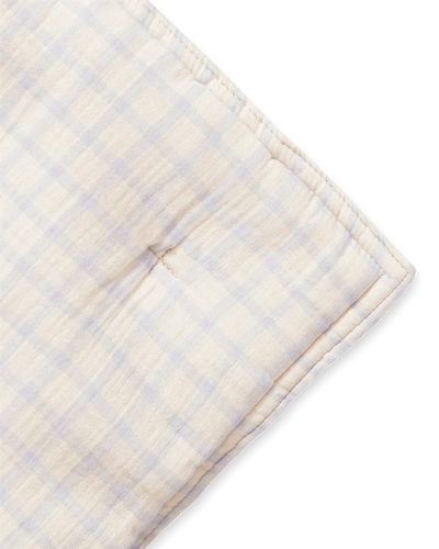 Garbo & Friends - Gevuld Deken 100 x 140 cm | Gingham Sky Blue