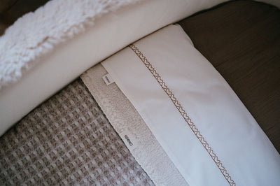 Koeka - Deken Wieg Wafel/Teddy Oslo 75 x 100 cm | Crumble