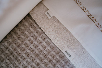 Koeka - Deken Wieg Wafel/Teddy Oslo 75 x 100 cm | Crumble