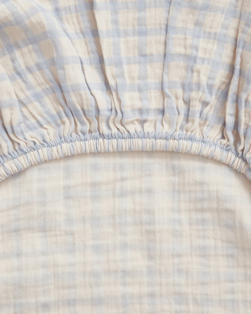 Garbo & Friends - Hoes Waskussen 50 x 70 cm | Gingham Sky Blue