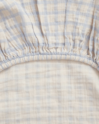 Garbo & Friends - Hoes Waskussen 50 x 70 cm | Gingham Sky Blue