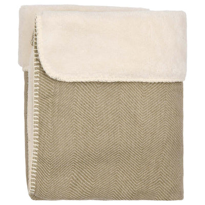 Koeka - Deken Wieg Teddy Montreal 75 x 100 cm | Moss