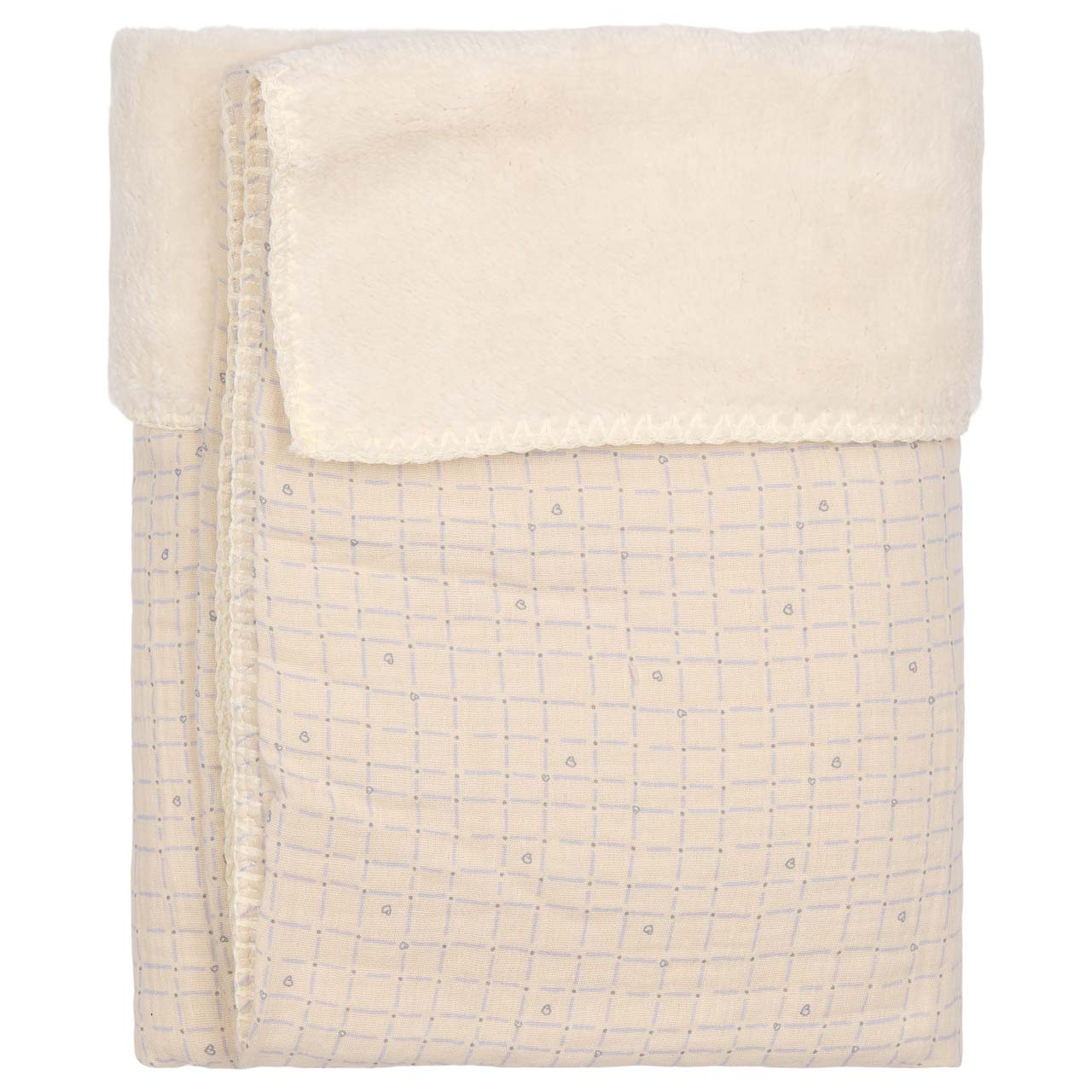 Koeka - Deken Wieg Teddy Lind 75 x 100 cm | Warm White