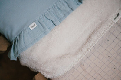 Koeka - Deken Wieg Teddy Lind 75 x 100 cm | Warm White