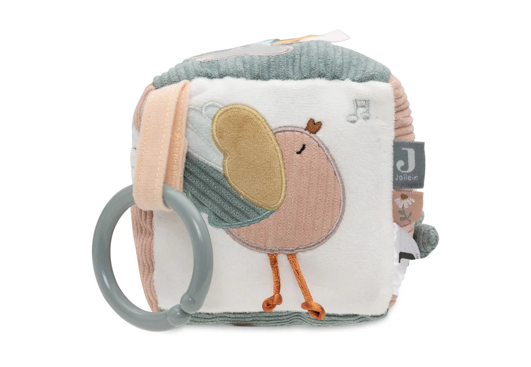 Jollein - Activiteitenkubus Lovely Birds | Wild Rose