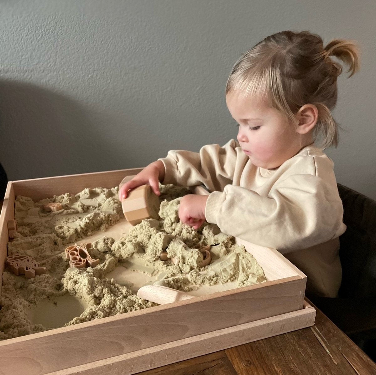 Kinetic Sand - Houten Speelbak 25 x 25 cm | Perfect voor Kinetisch Zand
