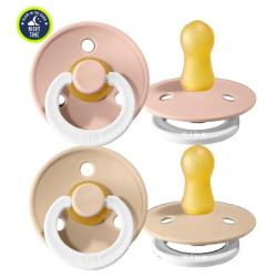 Bibs - Fopspenen Set Glow in the Dark | Blush & Vanilla | 6-18 Maanden