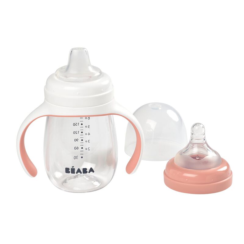 Béaba - Evolutieve Drinkbeker 2in1 | Old Pink 210ml