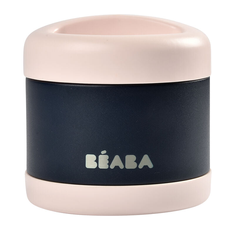 Béaba - Thermo Potje Voeding 500ml | Light Pink / Night Blue
