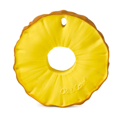 Oli & Carol - Bijtspeeltje & Badspeeltje Ananas | Natuurlijk Rubber