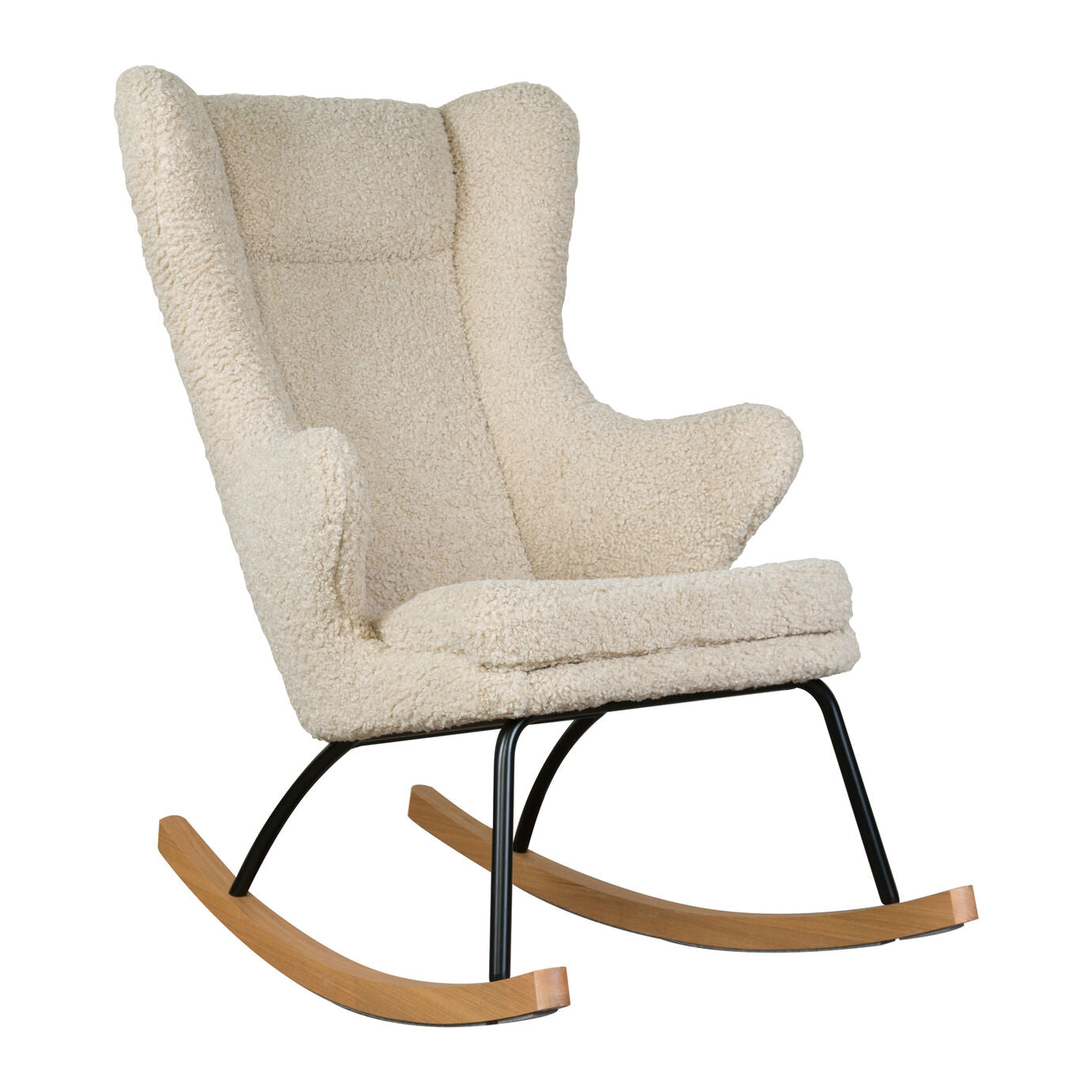 Quax Schommelstoel Adult De Luxe Teddy Sheep Ecru | Ultiem Comfort & Elegante Stijl