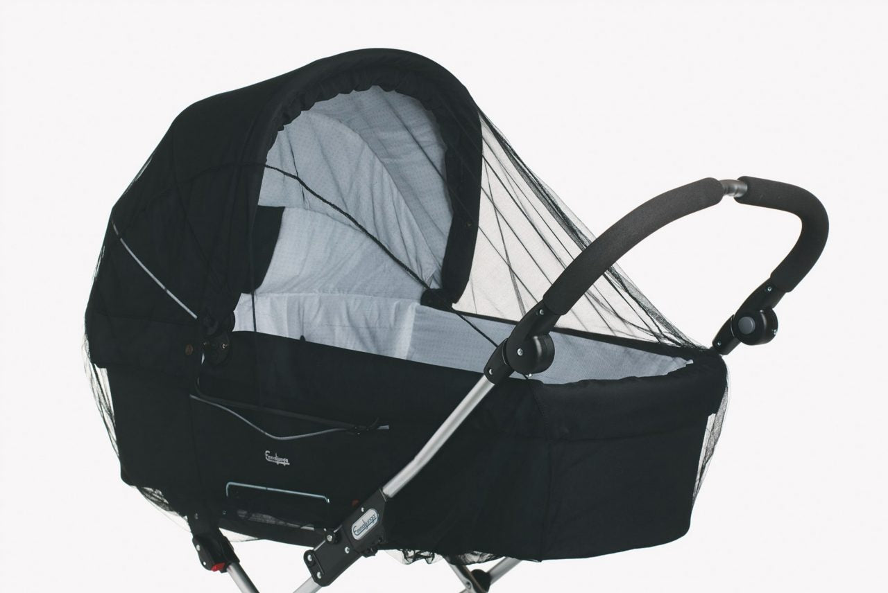 Muggennet Kinderwagen Zwart
