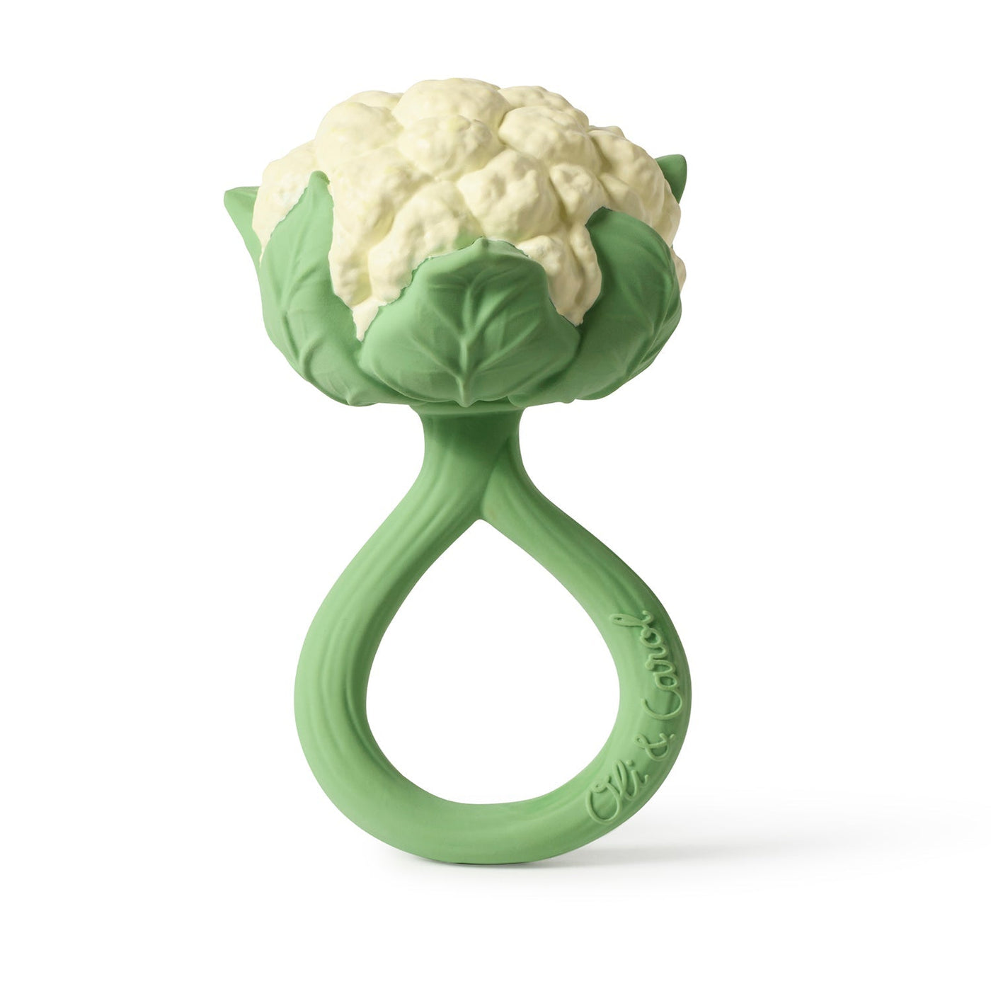 Oli & Carol - Rammelaar & Bijtspeeltje Cauliflower | Natuurlijk Rubber