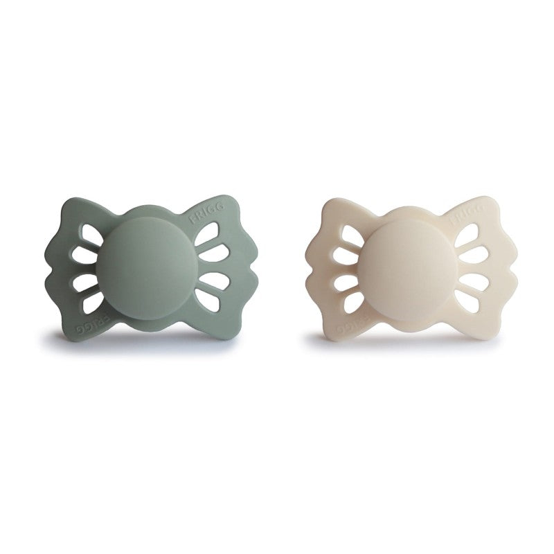 Fopspeen Frigg Lucky Silicone Cream / Sage (2pack) mt 0-6m