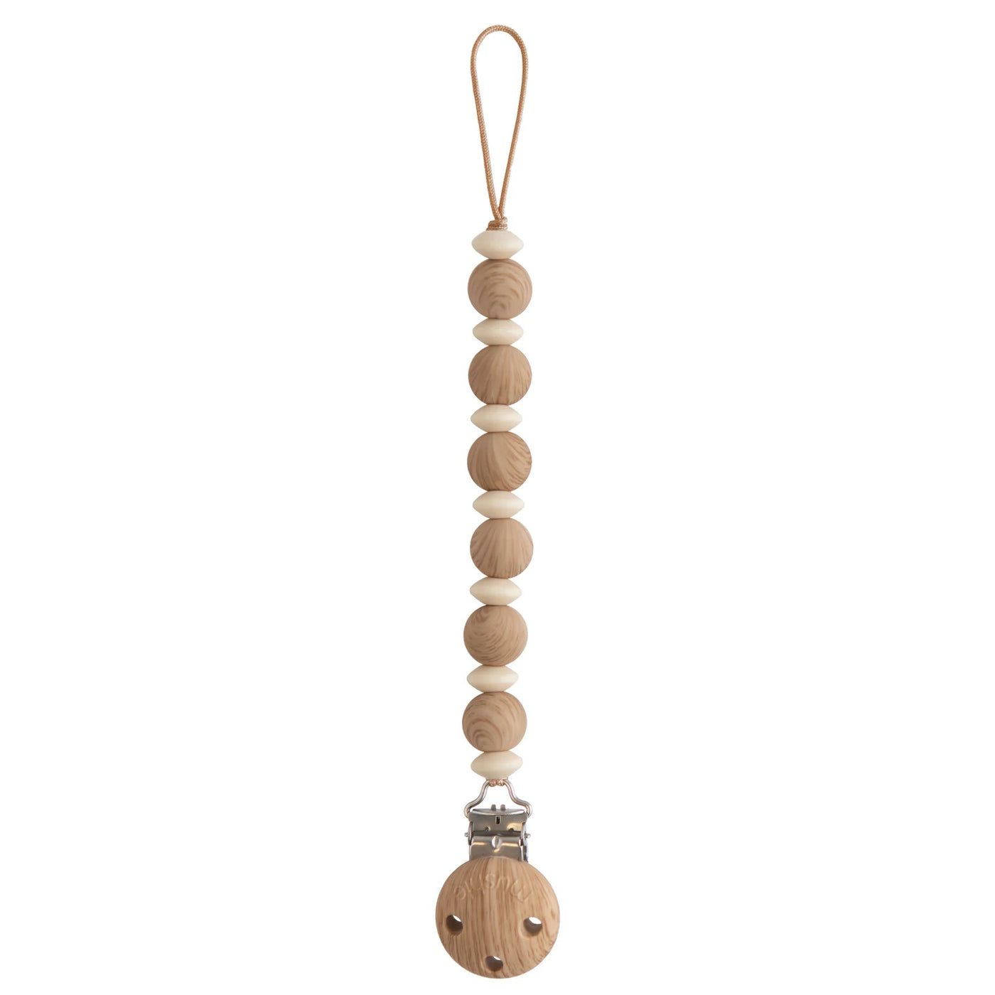 Fopspeenketting Luna Faux Wood