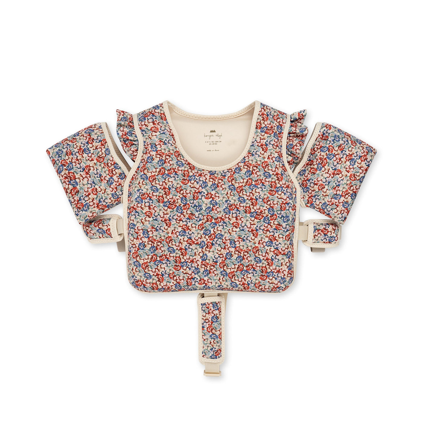 Konges Slojd - Zwembandjes Water Rosie Rouge | Bloemenprint