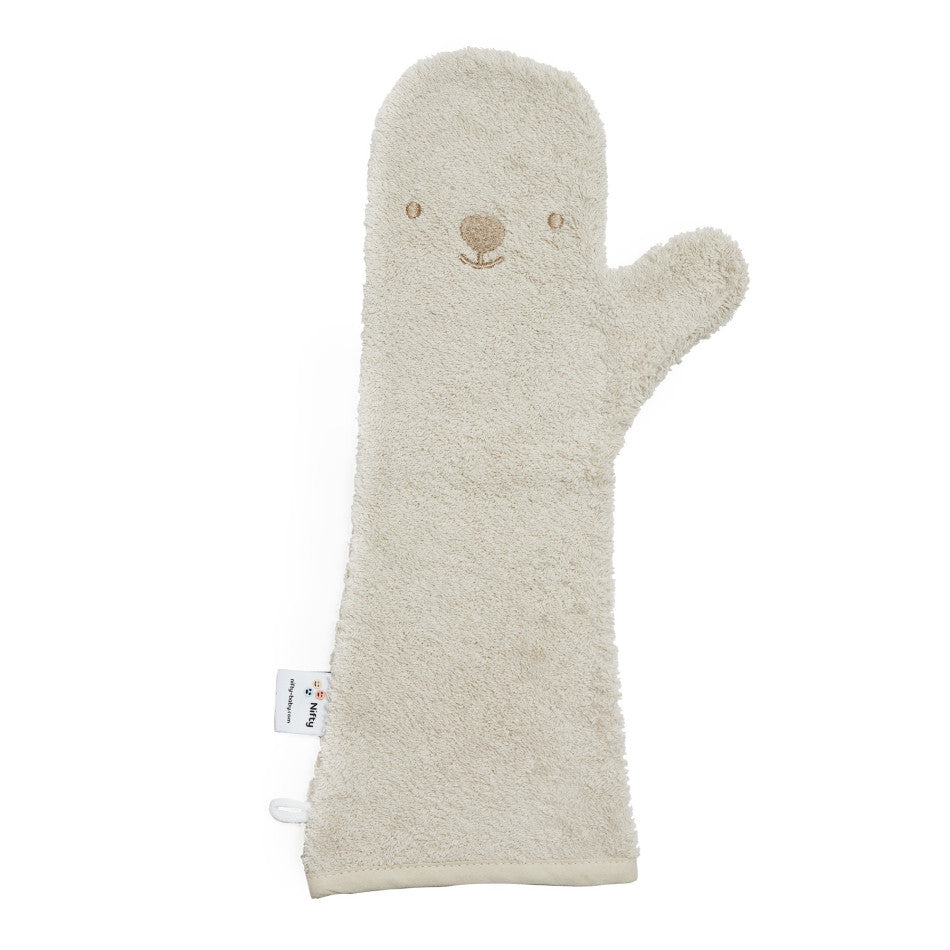 Nifty - Washandje Nifty Shower Glove Bear | Vanilla