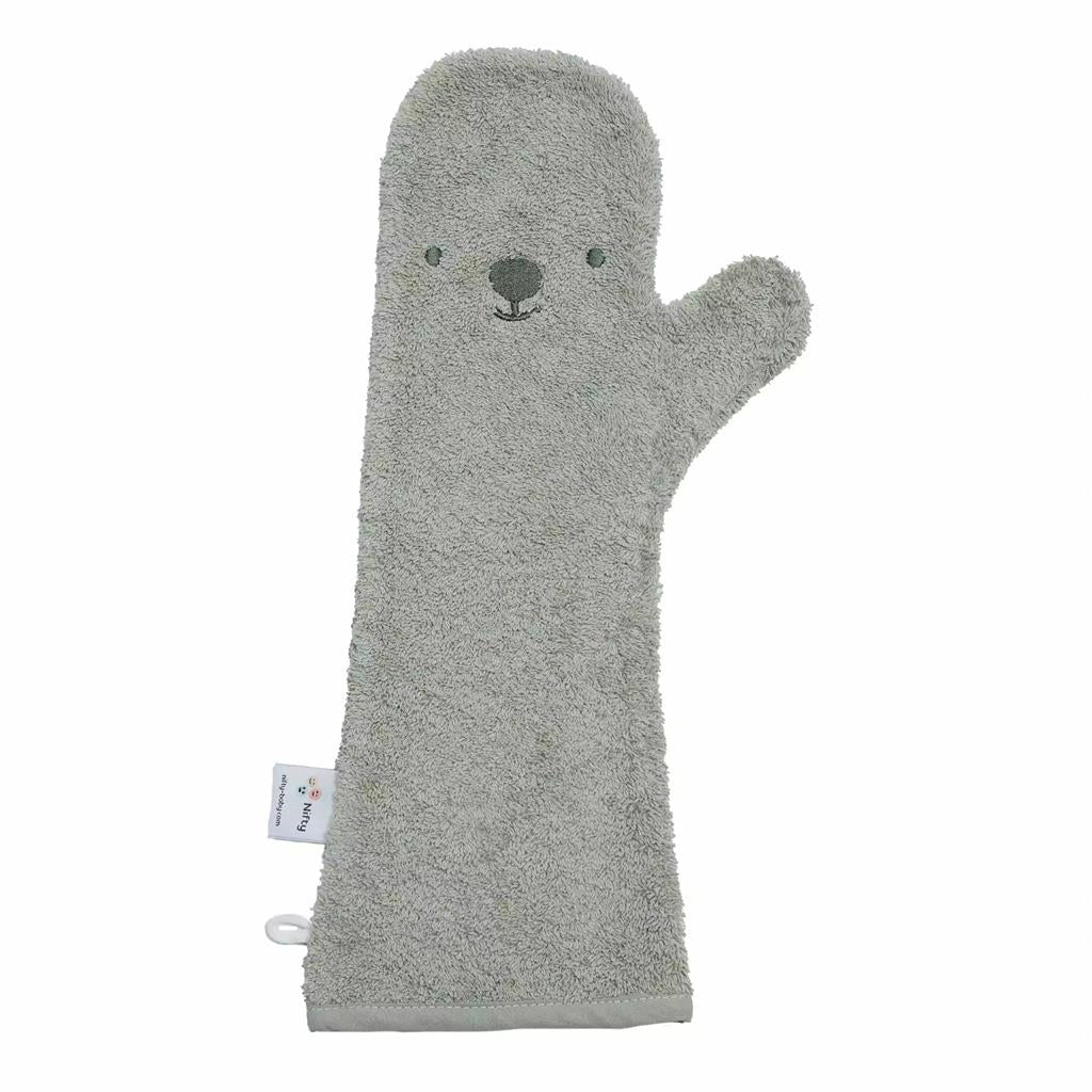 Nifty - Washandje Nifty Shower Glove Bear | Olive
